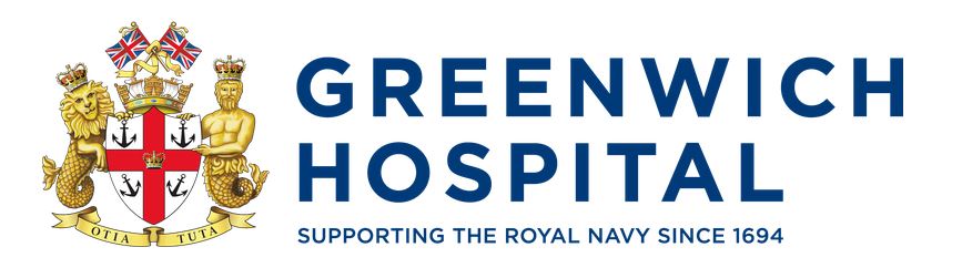 Greenwich hospital logo - partners of the Royal Navy and Royal Marines Charity 