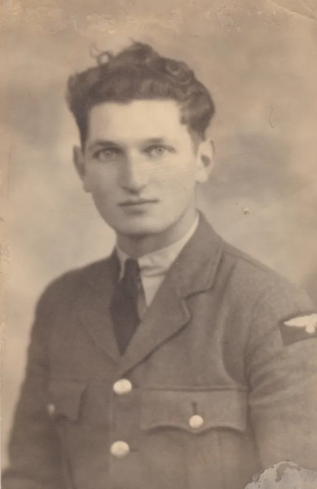 David in RAF Uniform. David is supported by the RAFBF grant